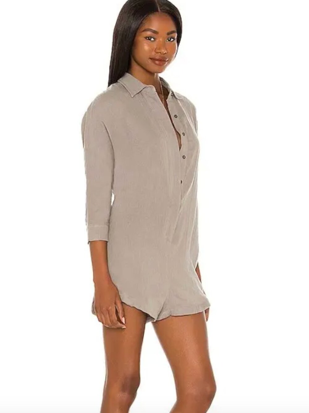 ACACIA x Kaapa Romper Light Grey Women's Small